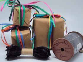 10M CUT Berwick Matte Raffia ribbon - Black 