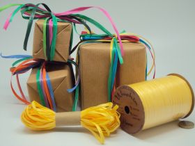 10M CUT Berwick Matte Raffia ribbon - Daffodil 