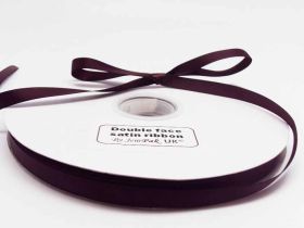 5M x 10mm Double face satin ribbon - Burgundy