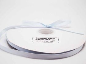 5M x 10mm Double face satin ribbon - Baby Blue