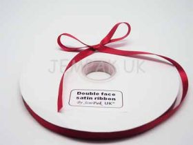 5M x 10mm Double face satin ribbon - Red