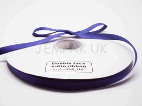 5M x 10mm Double face satin ribbon - Regal Purple