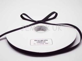 5M x 10mm Grosgrain ribbon - Black