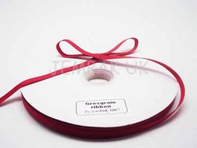 5M x 10mm Grosgrain ribbon - Red