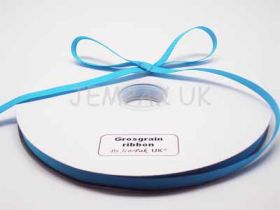 5M x 10mm Grosgrain ribbon - Turquoise blue
