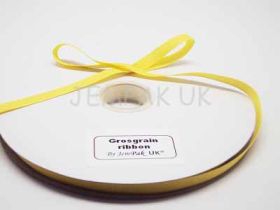 5M x 10mm Grosgrain ribbon - Yellow