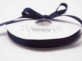 5M x 15mm Double face satin ribbon - Navy Blue