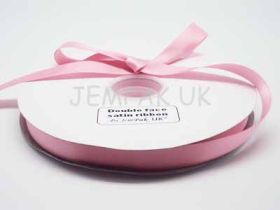 5M x 15mm Double face satin ribbon - Peony Pink