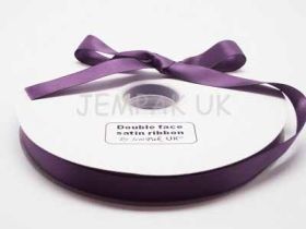 5M x 15mm Double face satin ribbon - Purple