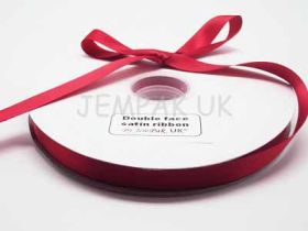 5M x 15mm Double face satin ribbon - Red