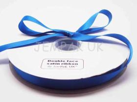 5M x 15mm Double face satin ribbon - Royal Blue