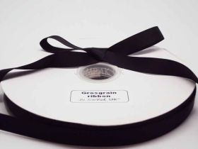 5M x 15mm Grosgrain ribbon - Black