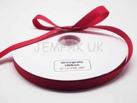 5M x 15mm Grosgrain ribbon - Red