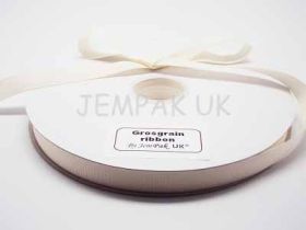 5M x 15mm Grosgrain ribbon - Antique white
