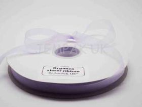 5M x 10mm Organza Sheer ribbon - Light Orchid