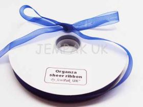 5M x 15mm Organza sheer ribbon - Viola