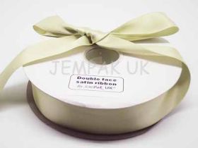 5M x 38mm Double face satin ribbon - Lime green