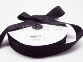 5M x 38mm Grosgrain ribbon - Black