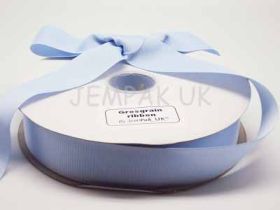 5M x 38mm Grosgrain ribbon - Baby blue
