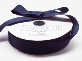 5M x 38mm Grosgrain ribbon - Navy blue
