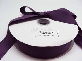 5M x 38mm Grosgrain ribbon - Purple
