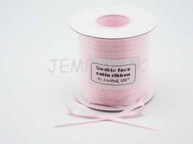 5M x 5mm Double face satin ribbon - Baby pink