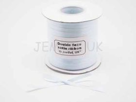 5M x 5mm Double face satin ribbon - Baby blue