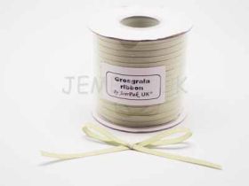 5M x 5mm Grosgrain ribbon - Lime green