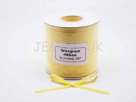 5M x 5mm Grosgrain ribbon - Yellow