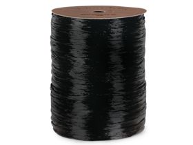 91.4M BERWICK Shiny pearlised Raffia ribbon - BLACK