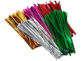 JEMPAK UK® 4" Metallic twist tie assortment (Pack of 50)