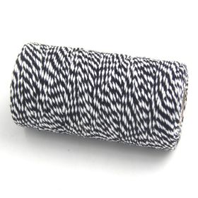 JEMPAK UK® 91.4M x 2mm thick 100% cotton bakers twine  - Black