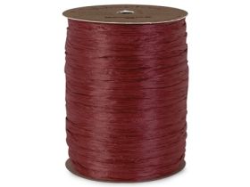 91.4M Berwick Matte Raffia ribbon - Claret