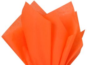 Pack of 4 tissue paper - Orange (51cm x 76cm)