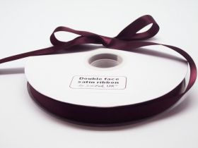 5M x 15mm Double face satin ribbon - Burgundy