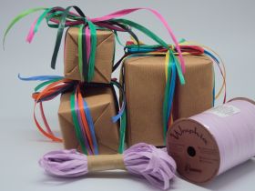 10M CUT Berwick Matte Raffia ribbon - Lavender (adds natural look and enhance gift packages, floral & craft arrangements)