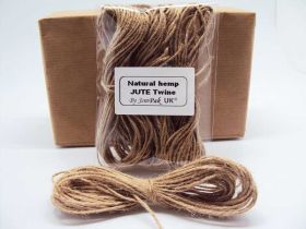 JEMPAK UK 20M x 2mm thick 100% natural hemp rope bakers twine - Jute twine
