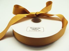 5M x 38mm Grosgrain ribbon - Gold