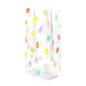 Pack of 10 EASTER CHICKS Cello Bags (10cm x 5cm x 23cm)