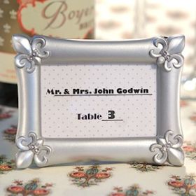 Resin fleur de lis place card holder/Photo frame (Pack of 2)