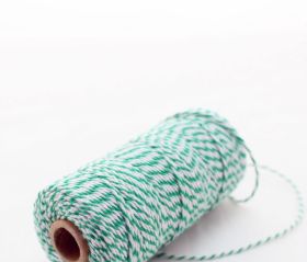 JEMPAK UK® 91.4M x 2mm thick 100% cotton bakers twine  - Forest Green