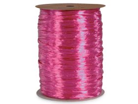 91.4M BERWICK Shiny pearlised Raffia ribbon - Fuchsia Pink