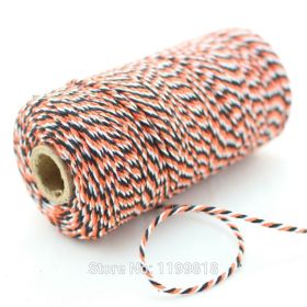 JEMPAK UK® 91.4M x 2mm thick 100% cotton bakers twine  - Halloween colour