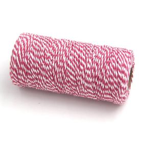 JEMPAK UK® 91.4M x 2mm thick 100% cotton bakers twine  - Hot Pink