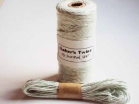 JEMPAK UK 10M x 2mm thick 100% cotton bakers twine  - Mint green