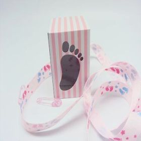Pack of 10 Pink baby shower favour box