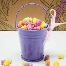 Pack of 10 Purple favour pails