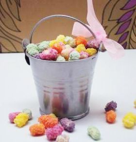 Pack of 10 Silver favour pails