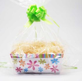 Citrus Blossom design beveled gift box/hamper making kit 