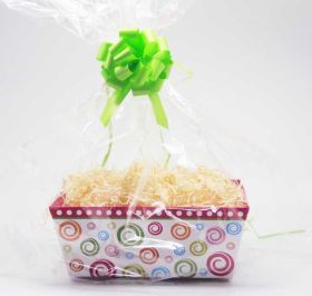 Swirl design beveled gift box/hamper making kit 
